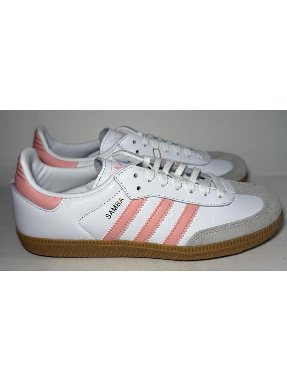 Adidas Samba OG Junior White/Pink Sneaker Shoes JP5480